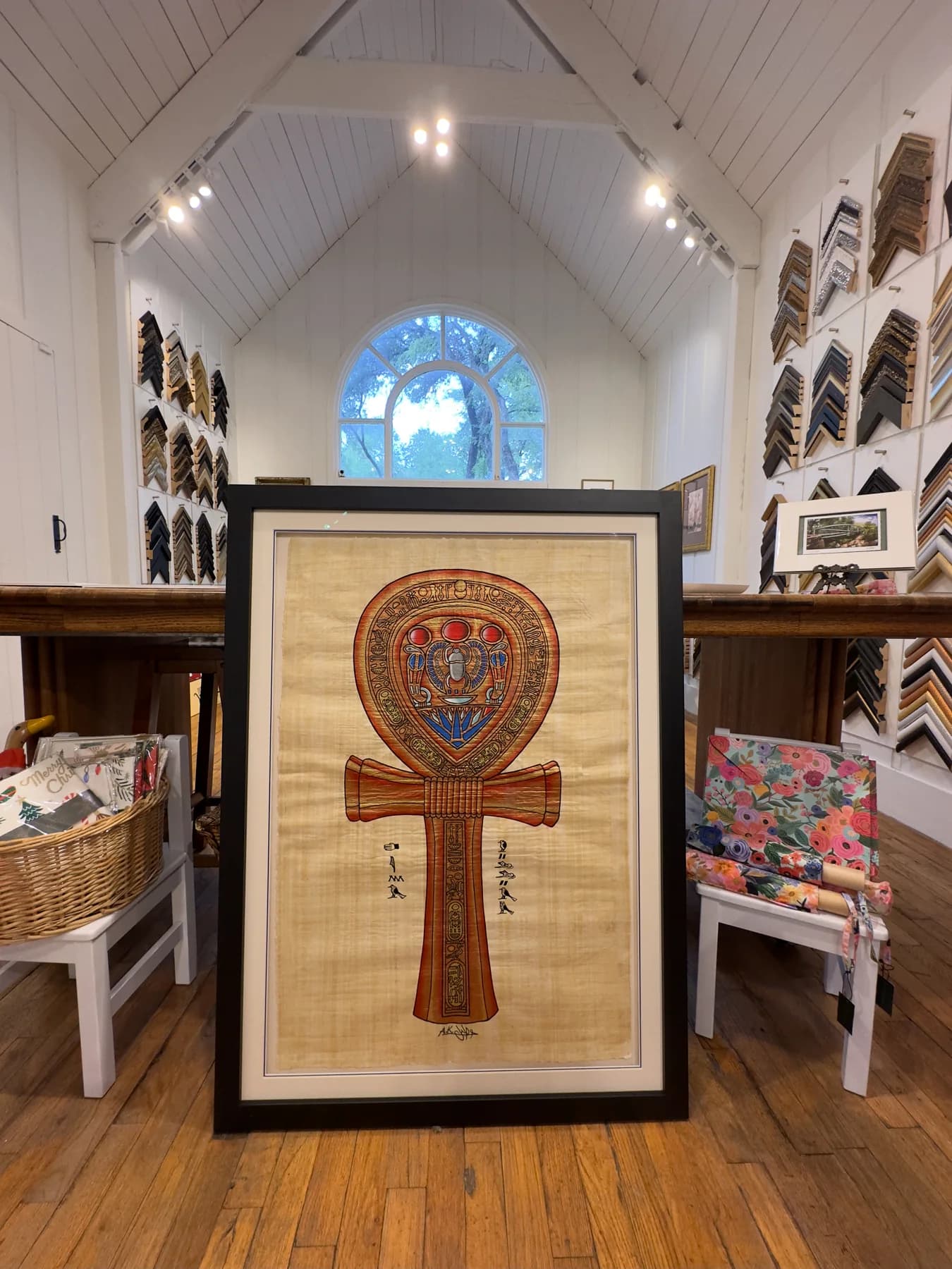 A closer look at textile work.